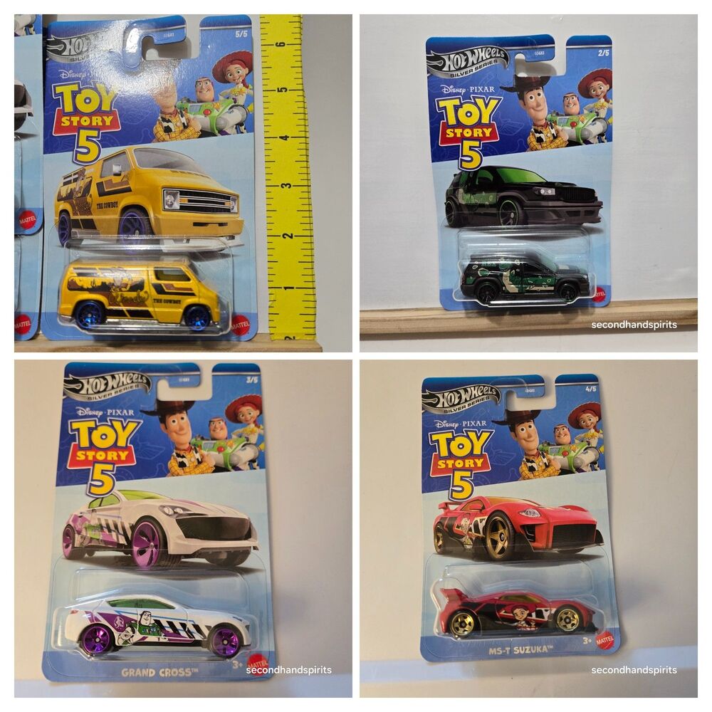 2026 HOT WHEELS DISNEY PIXAR TOY STORY 5  HW SILVER SERIES CARS 2-5